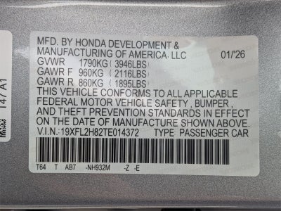 2026 Honda Civic Sport