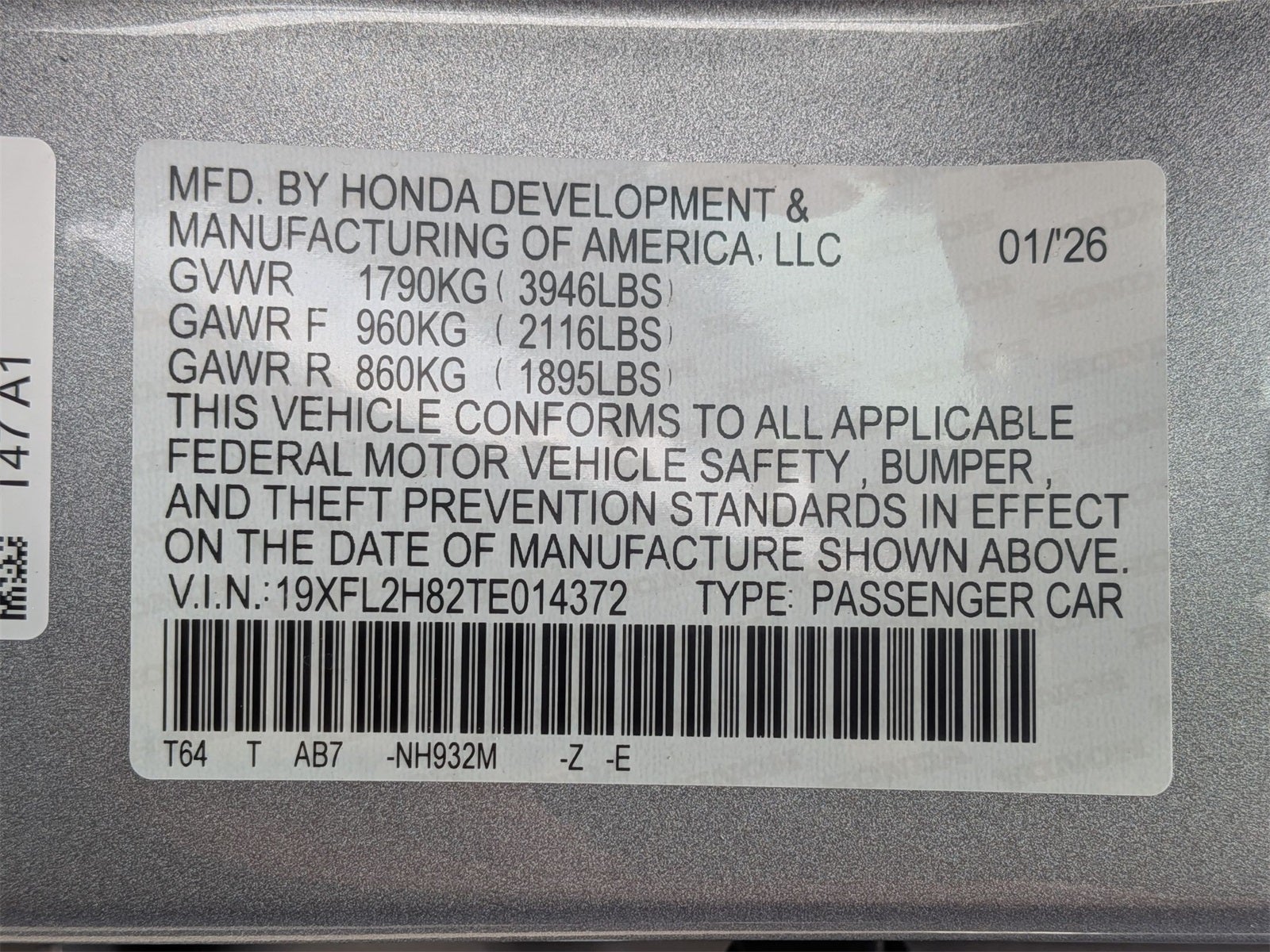 2026 Honda Civic Sport