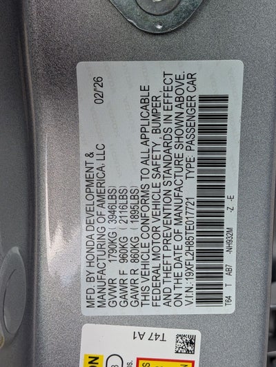2026 Honda Civic Sport