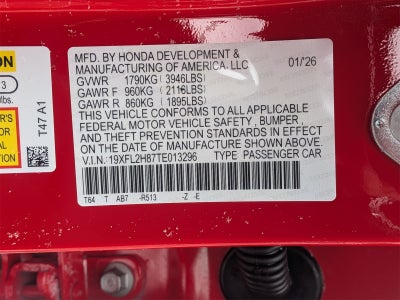 2026 Honda Civic Sport