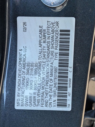 2026 Honda Civic Sport