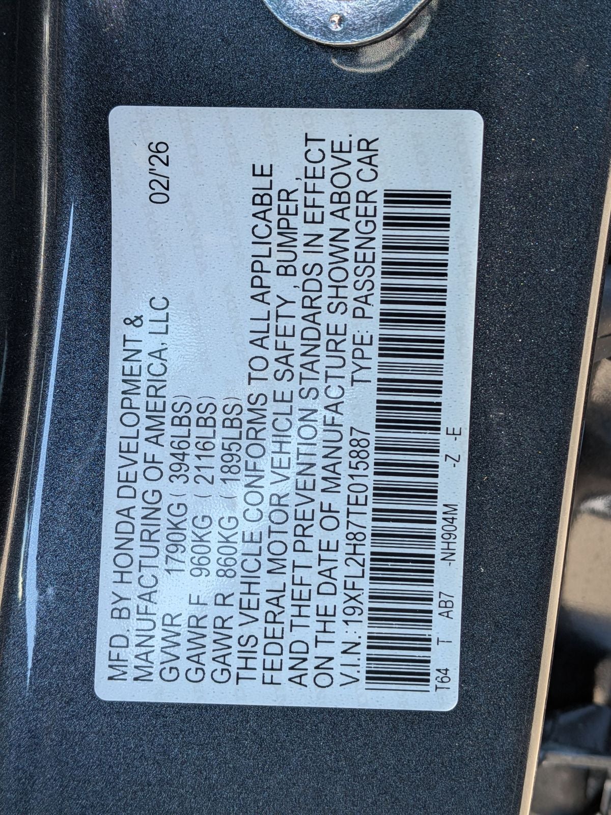 2026 Honda Civic Sport