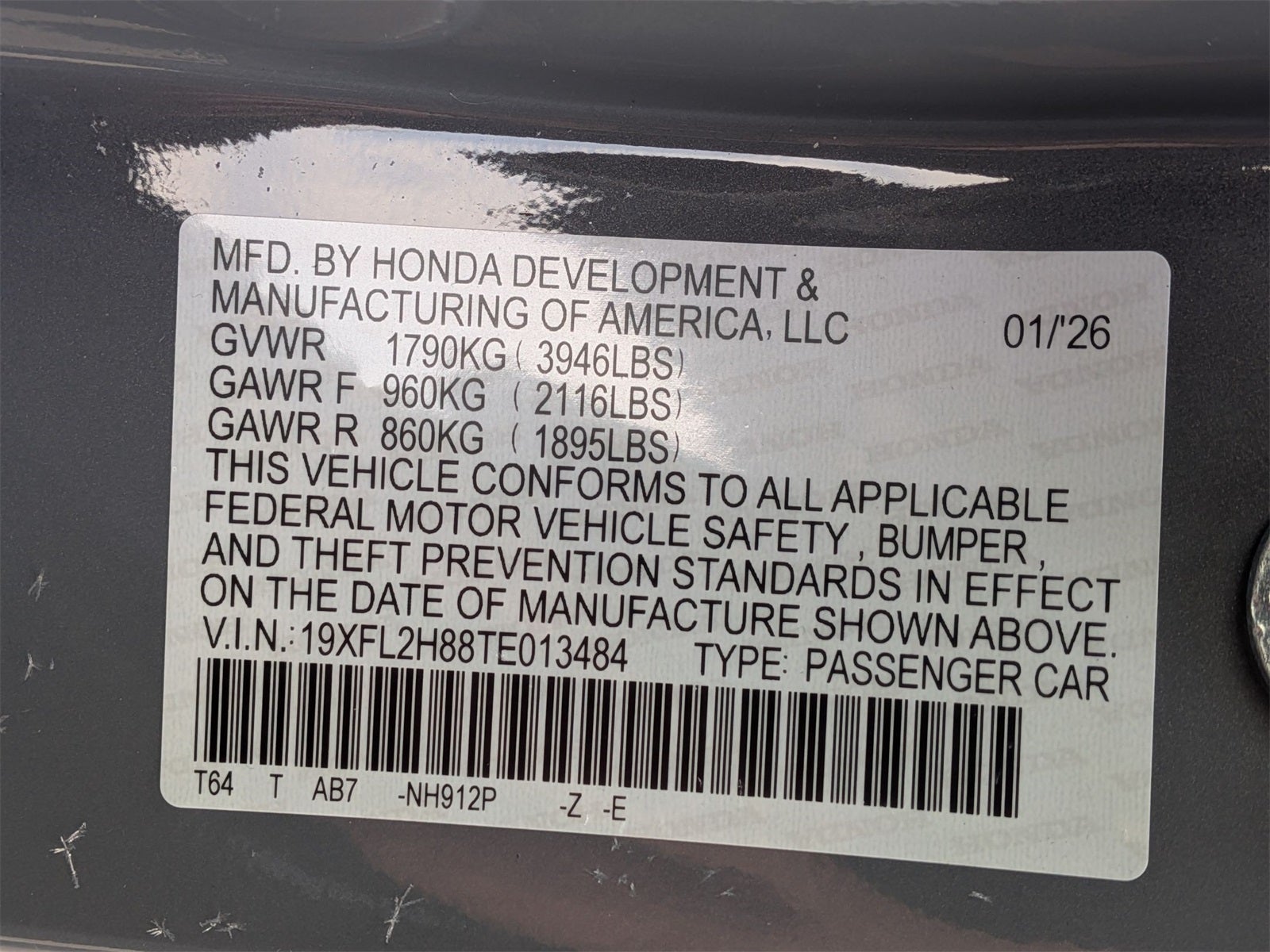 2026 Honda Civic Sport