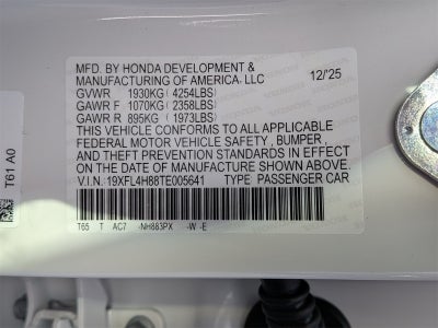 2026 Honda Civic Hybrid Sport