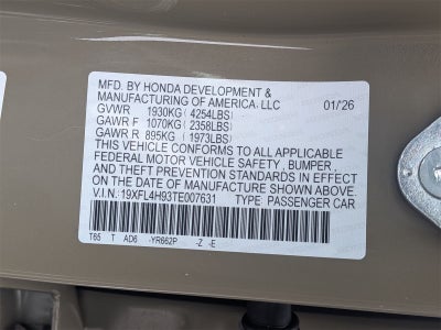 2026 Honda Civic Hybrid Sport Touring