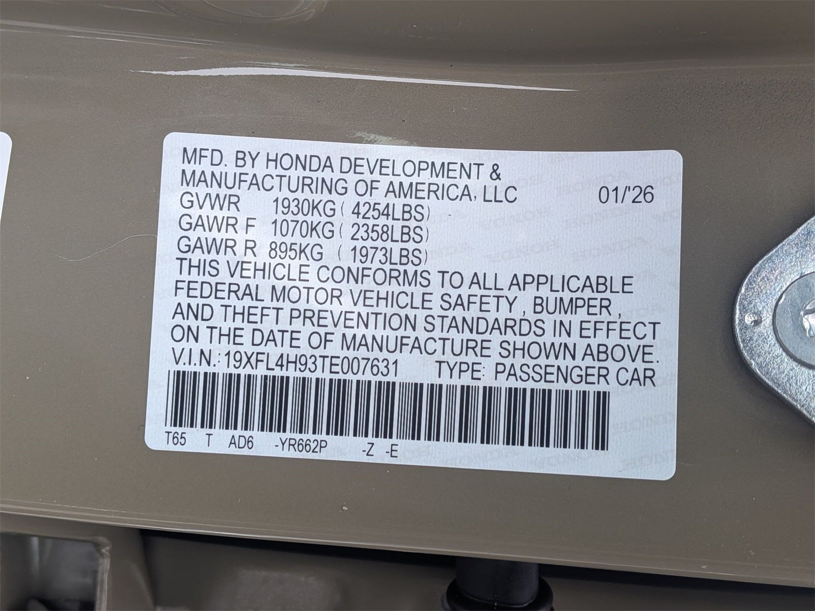 2026 Honda Civic Hybrid Sport Touring