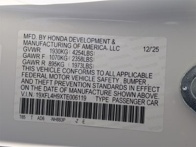 2026 Honda Civic Hybrid Sport Touring