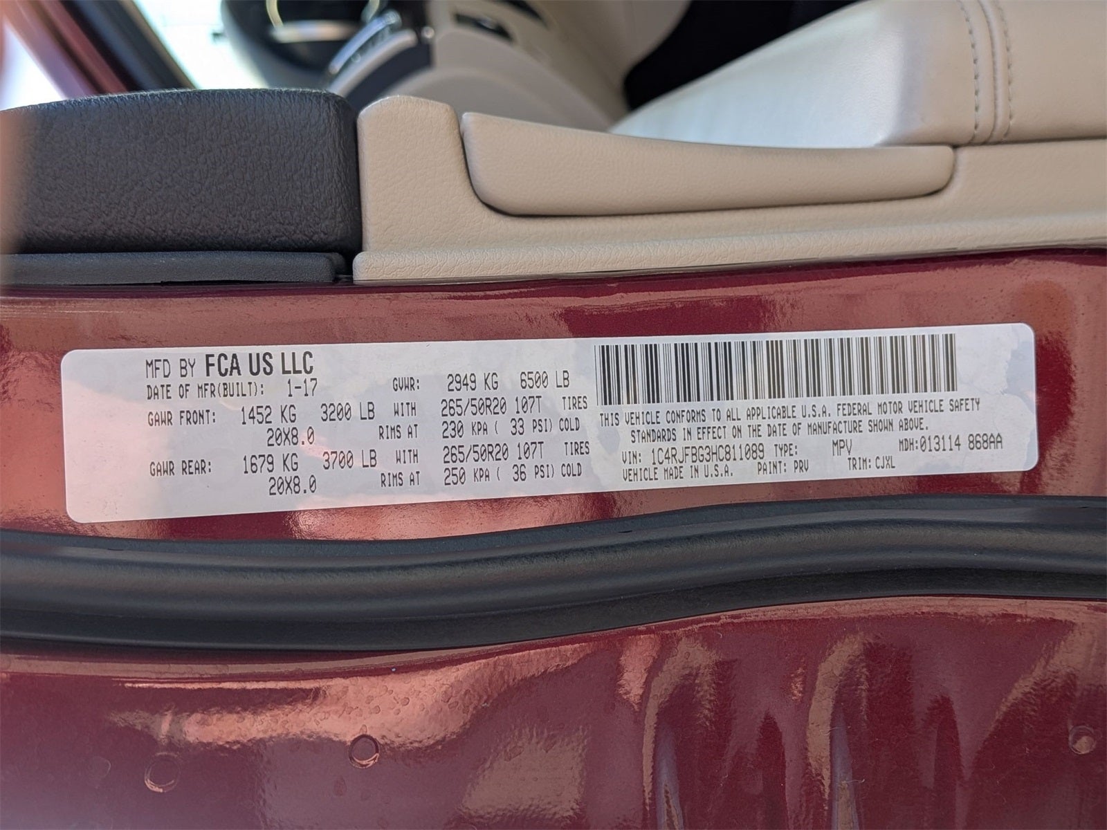 2017 Jeep Grand Cherokee Limited