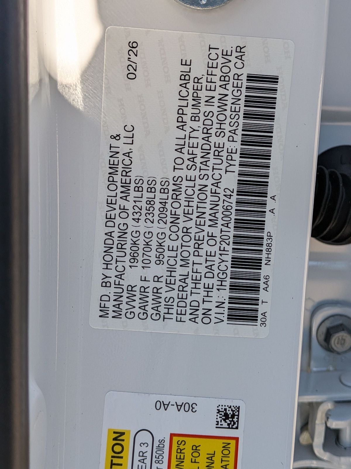2026 Honda Accord LX