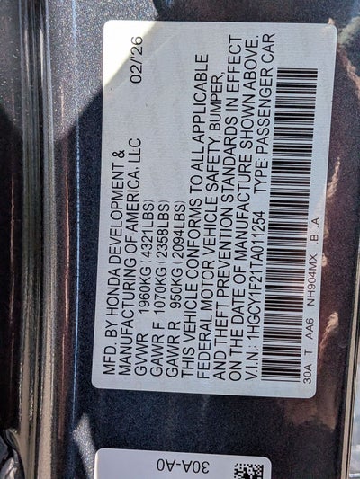 2026 Honda Accord LX