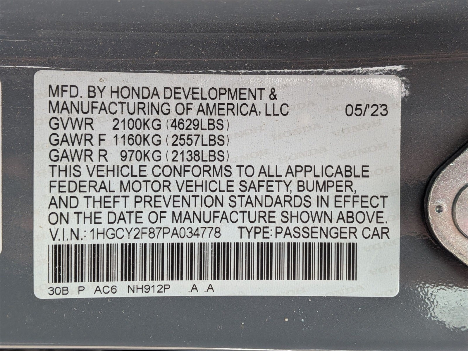 2023 Honda Accord Hybrid Touring