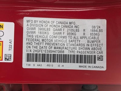 2025 Honda Civic Si Base