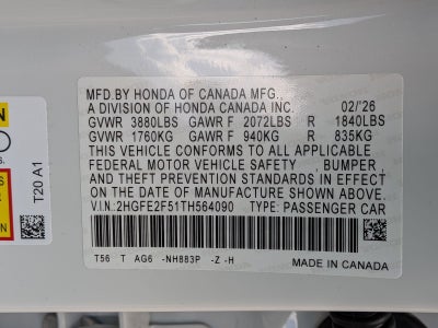 2026 Honda Civic Sport