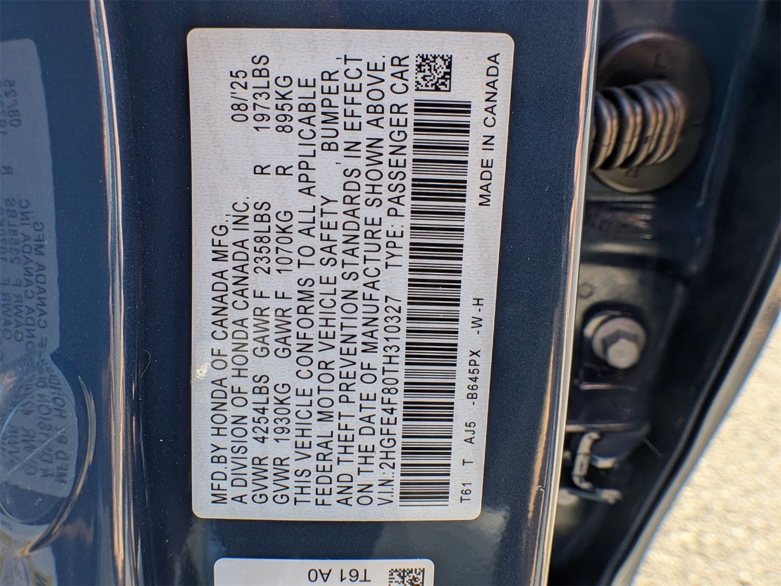 2026 Honda Civic Hybrid Sport Touring