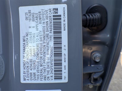 2026 Honda Civic Hybrid Sport