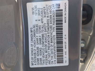 2026 Honda Civic Hybrid Sport