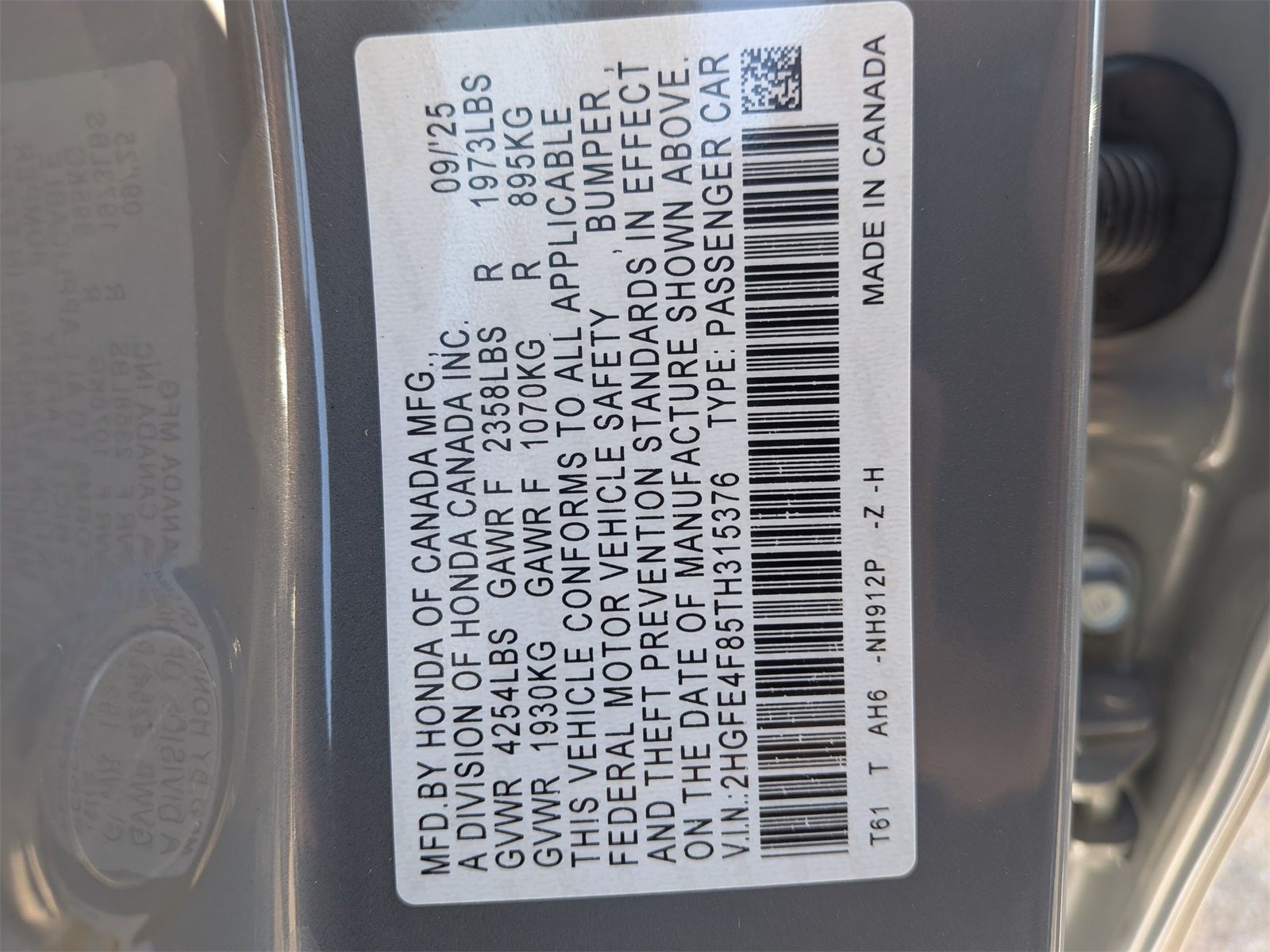 2026 Honda Civic Hybrid Sport