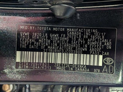 2018 Toyota Corolla L