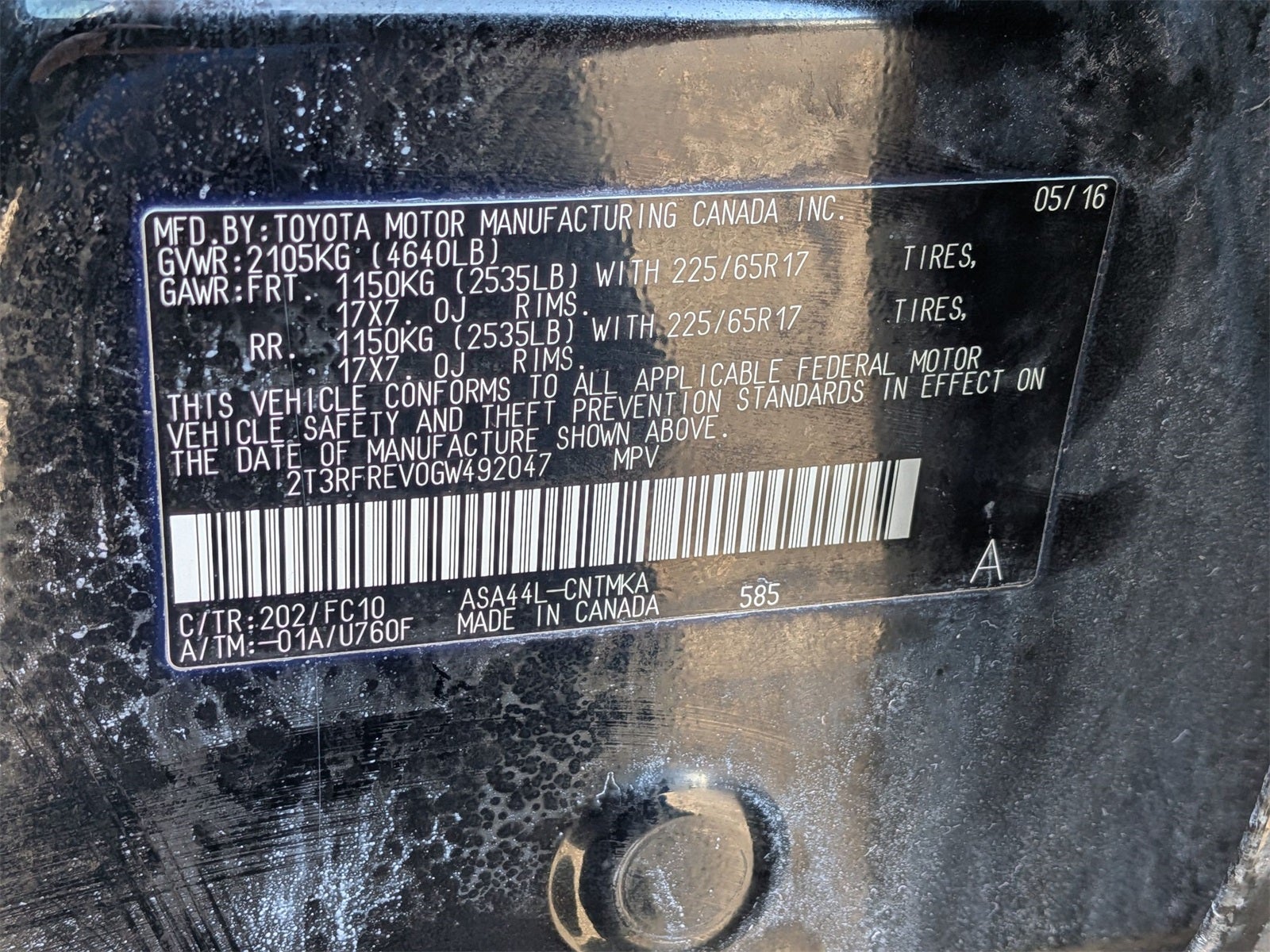 2016 Toyota RAV4 XLE