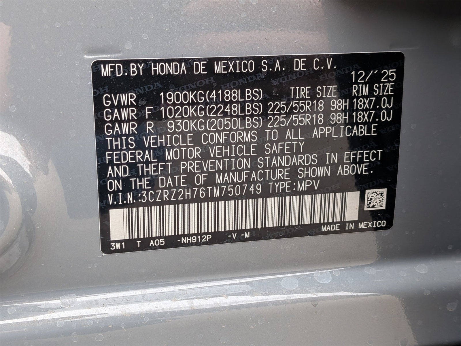 2026 Honda HR-V EX-L