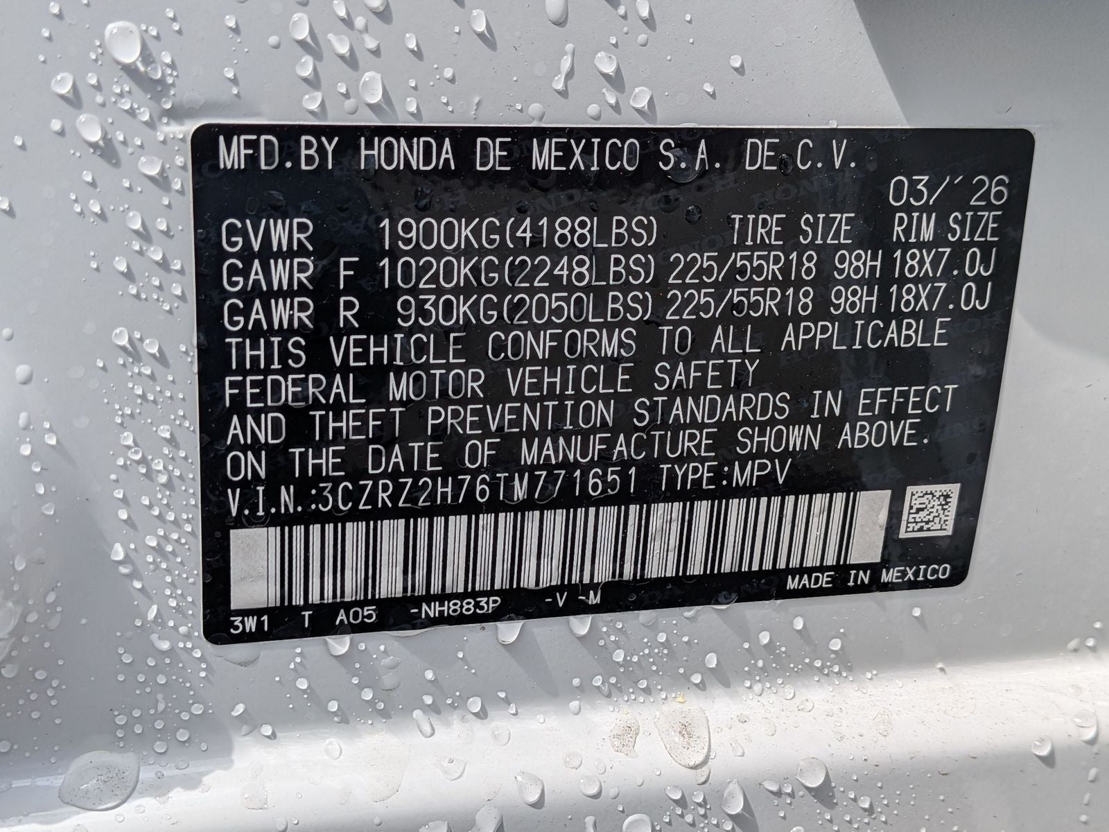 2026 Honda HR-V EX-L