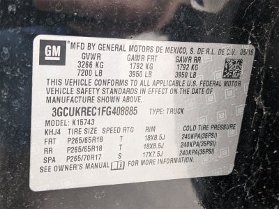 2015 Chevrolet Silverado 1500 LT LT2