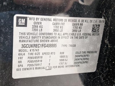 2015 Chevrolet Silverado 1500 LT LT2