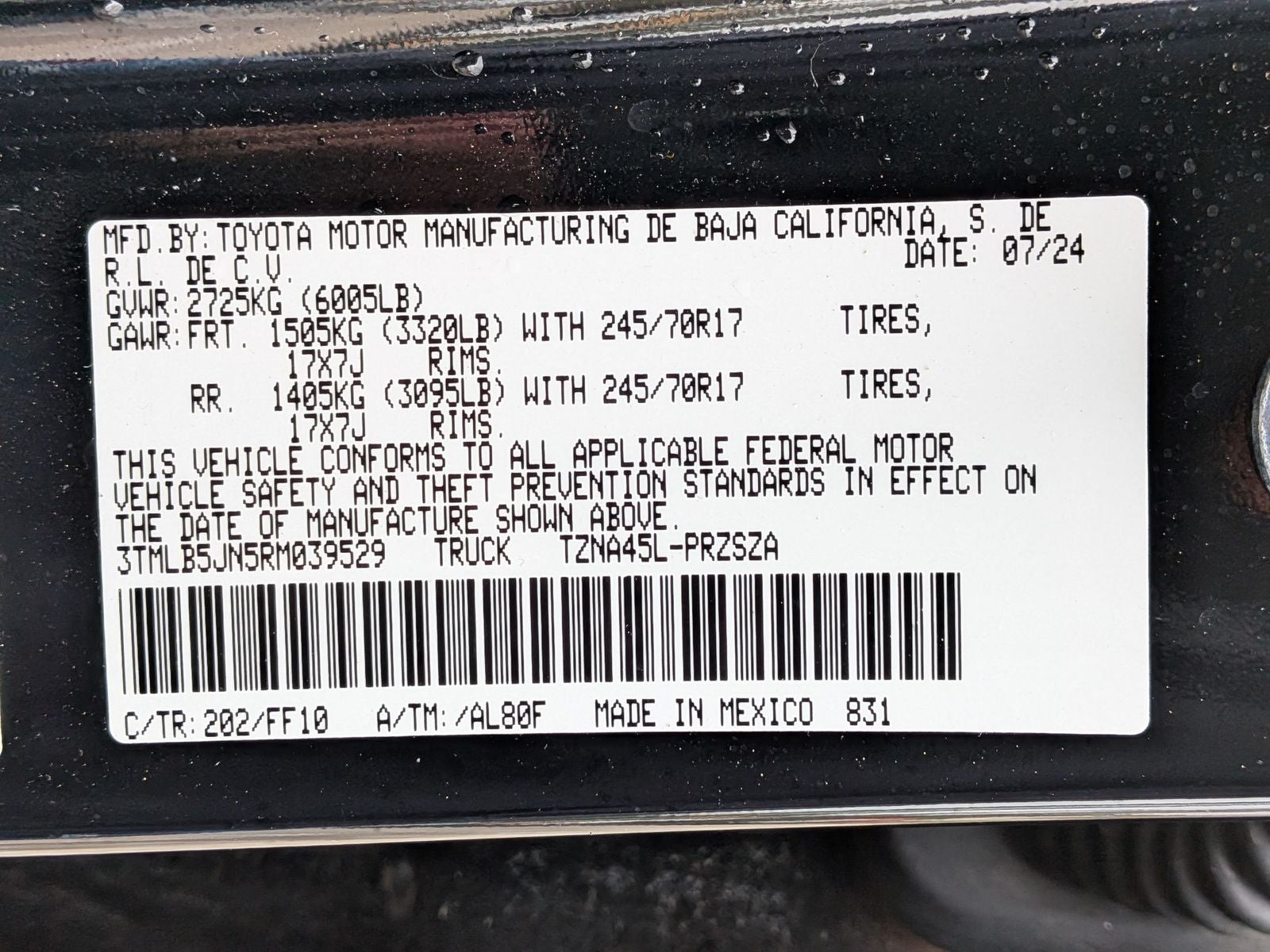 2024 Toyota Tacoma SR5