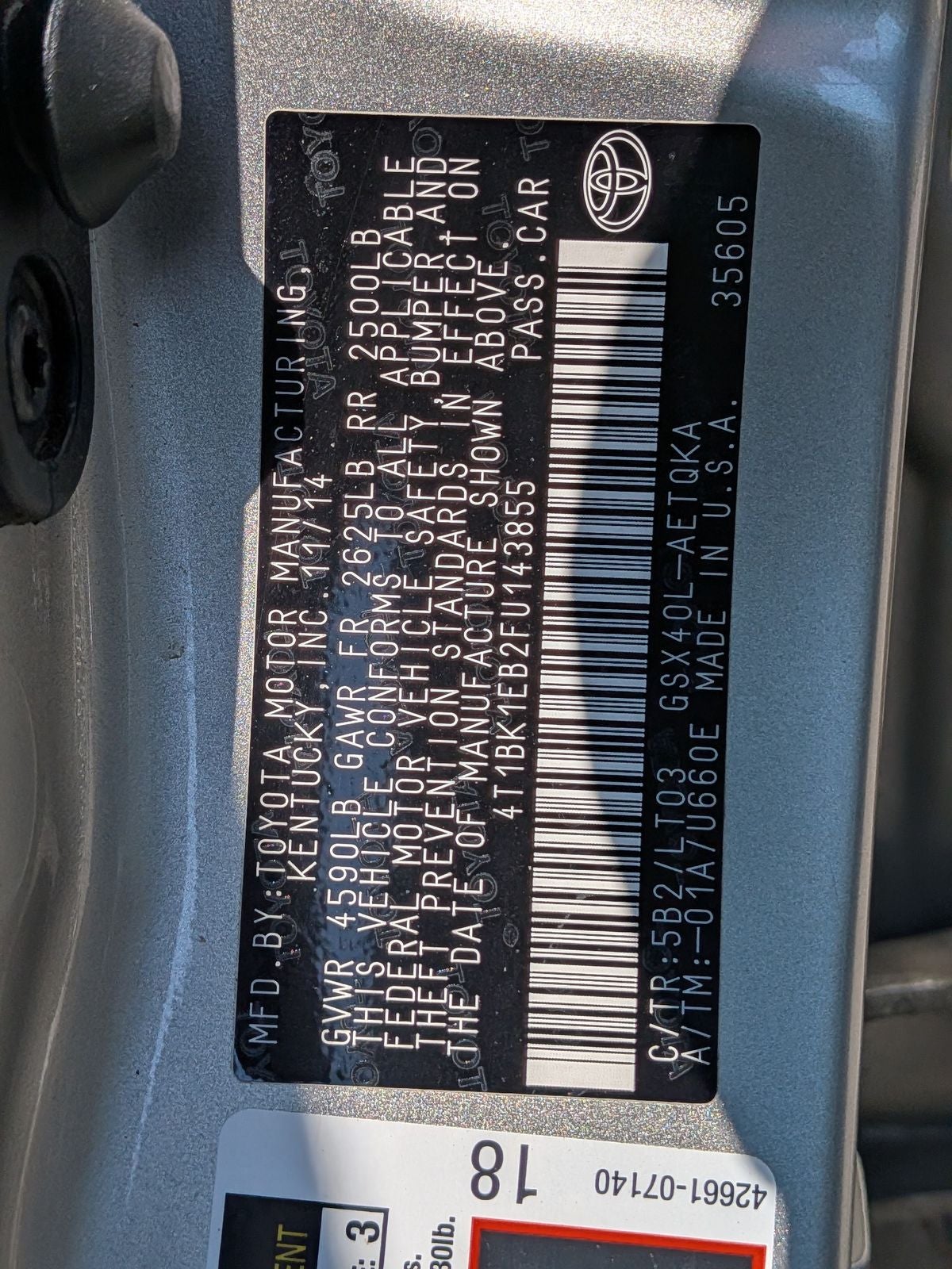 2015 Toyota Avalon XLE Touring