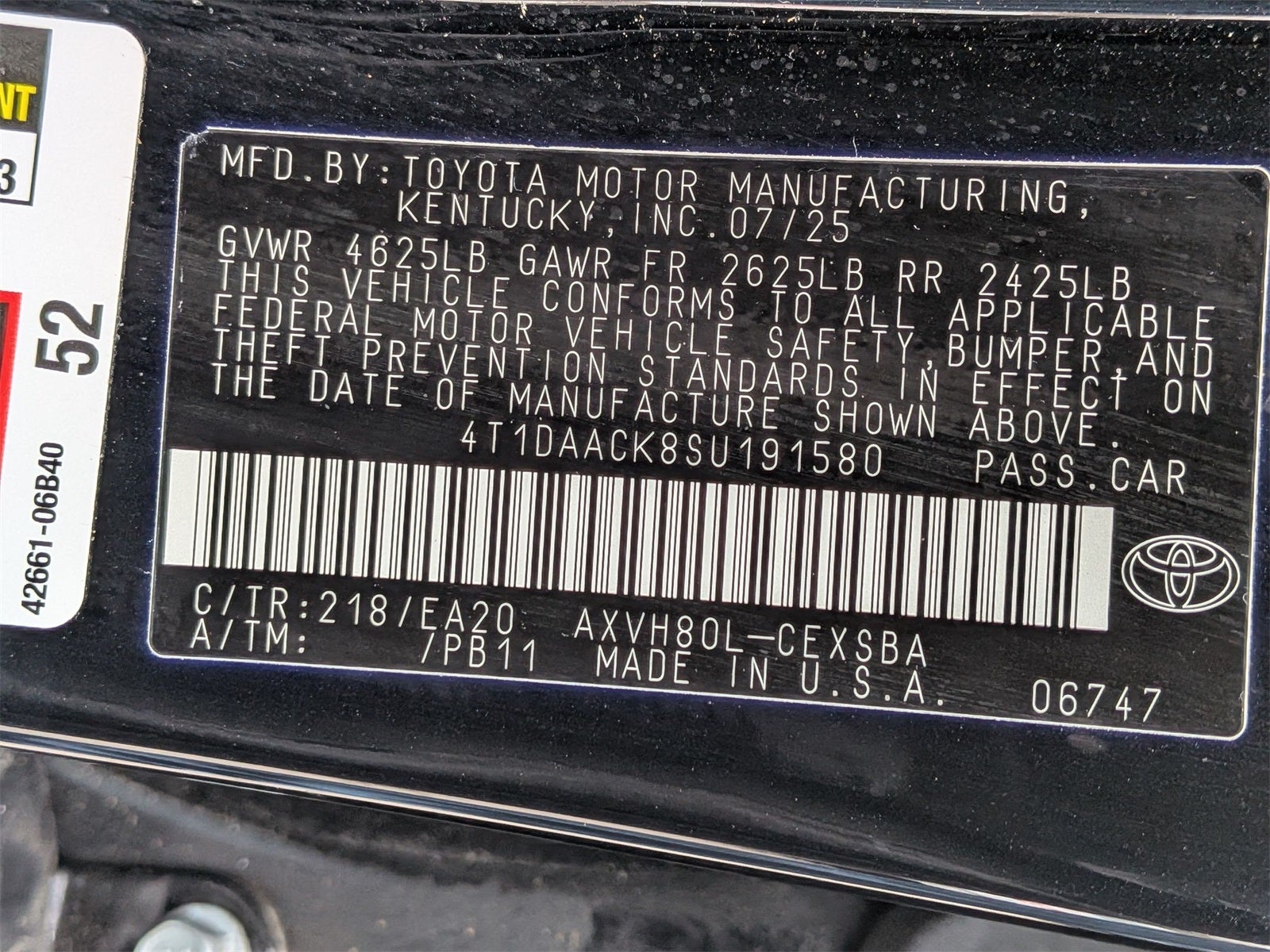 2025 Toyota Camry SE