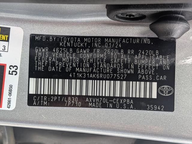 2024 Toyota Camry Hybrid XSE