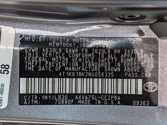 2022 Toyota Camry XSE