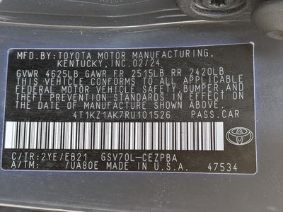 2024 Toyota Camry TRD V6
