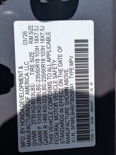 2026 Honda Odyssey EX-L