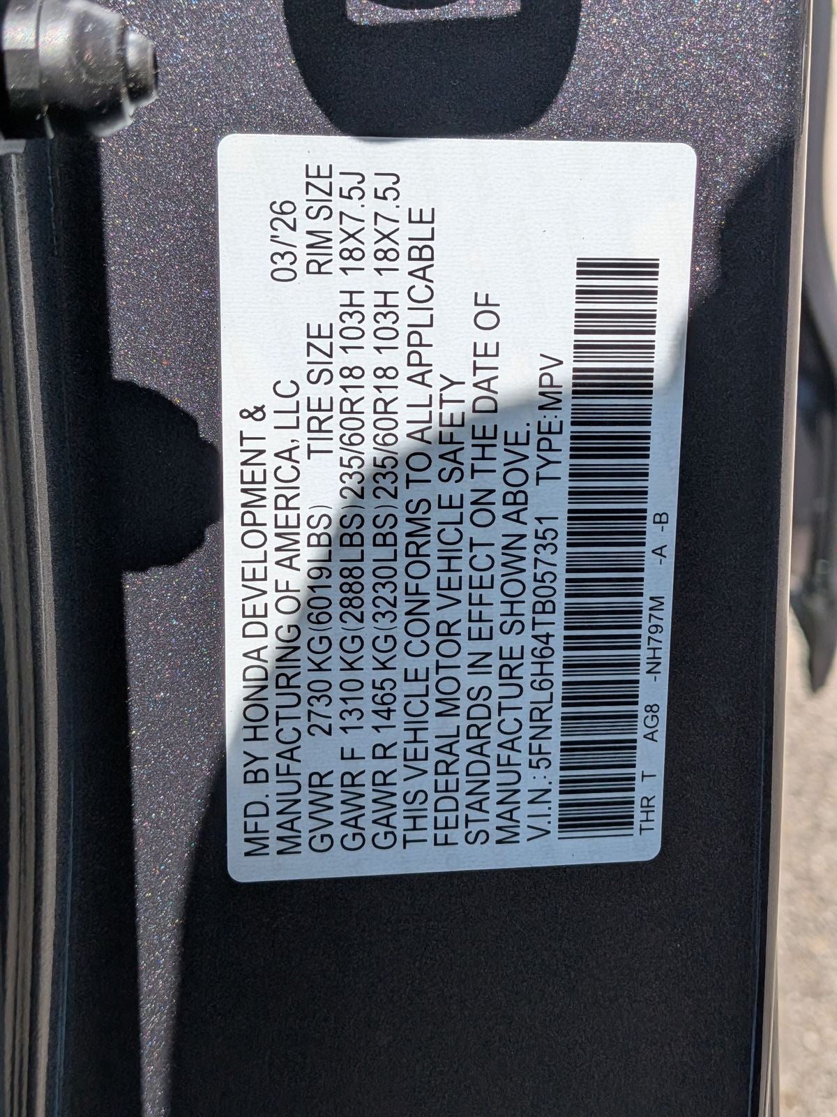 2026 Honda Odyssey EX-L