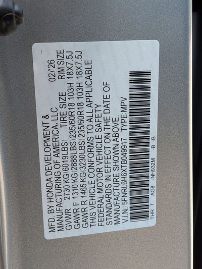 2026 Honda Odyssey EX-L