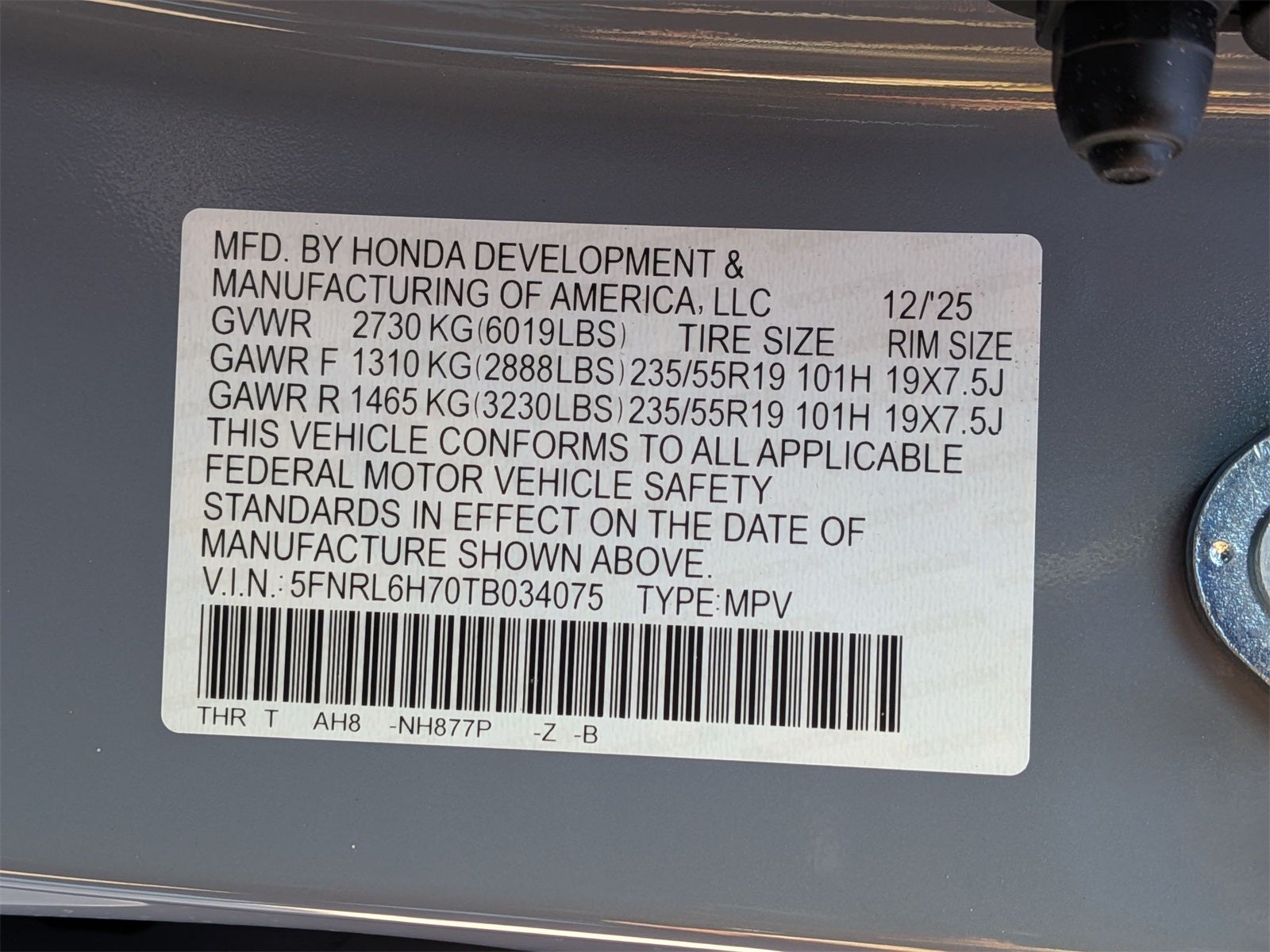 2026 Honda Odyssey Sport-L