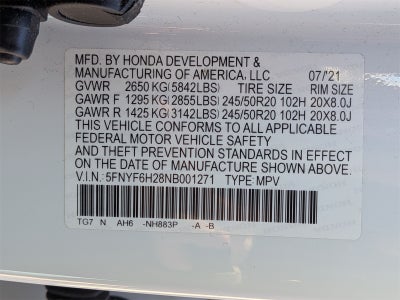 2022 Honda Pilot Special Edition