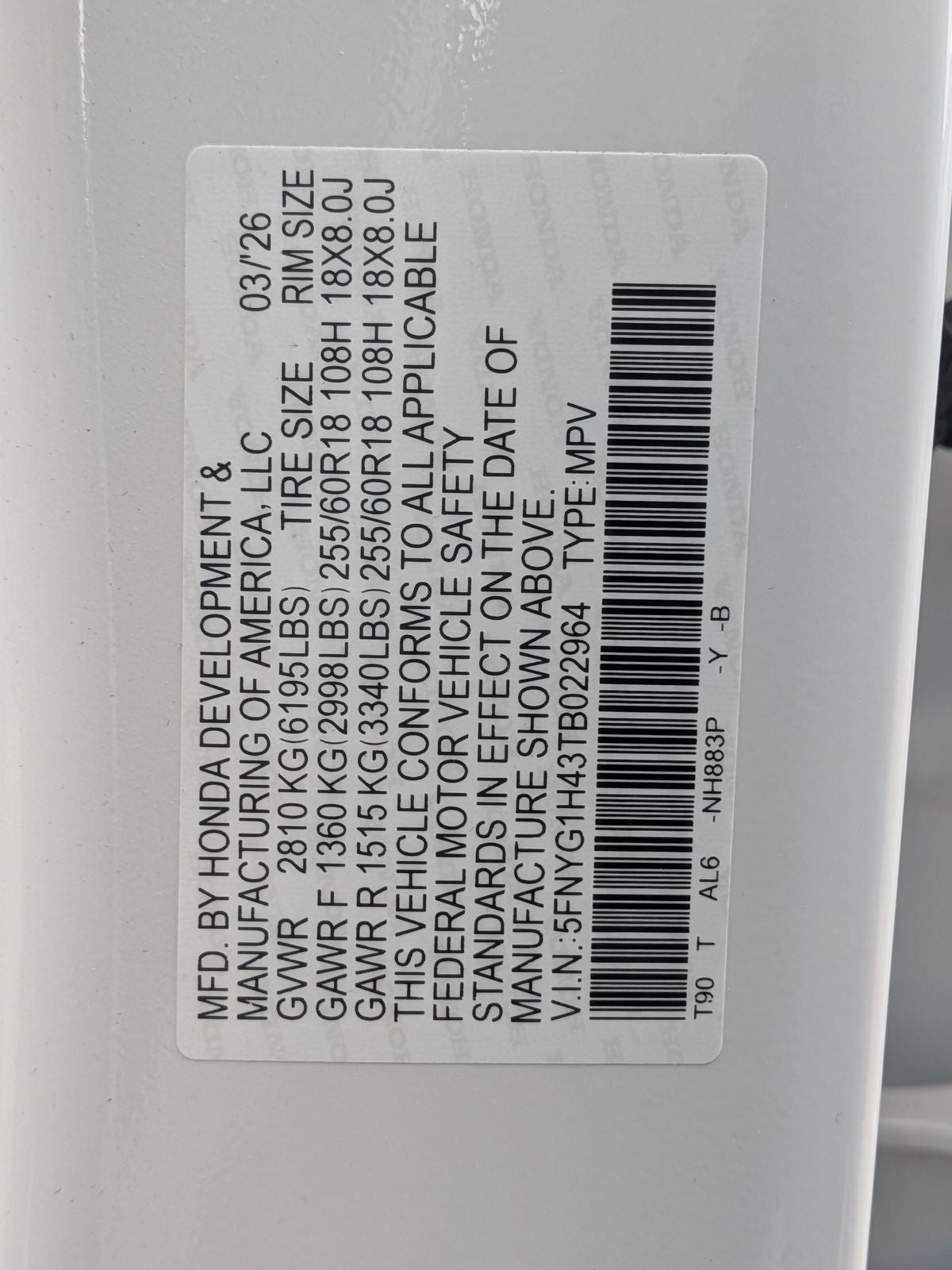 2026 Honda Pilot EX-L