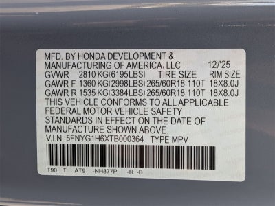 2026 Honda Pilot TrailSport