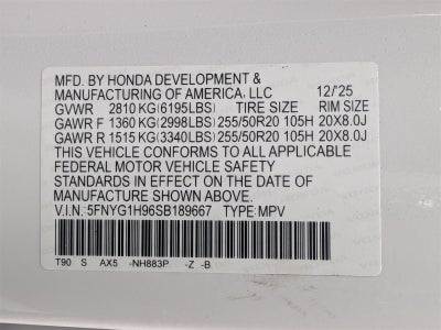 2025 Honda Pilot Black Edition