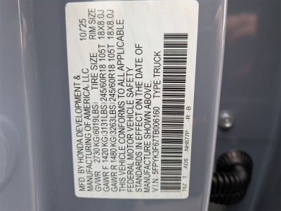 2026 Honda Ridgeline TrailSport