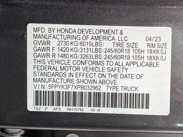 2023 Honda Ridgeline RTL-E