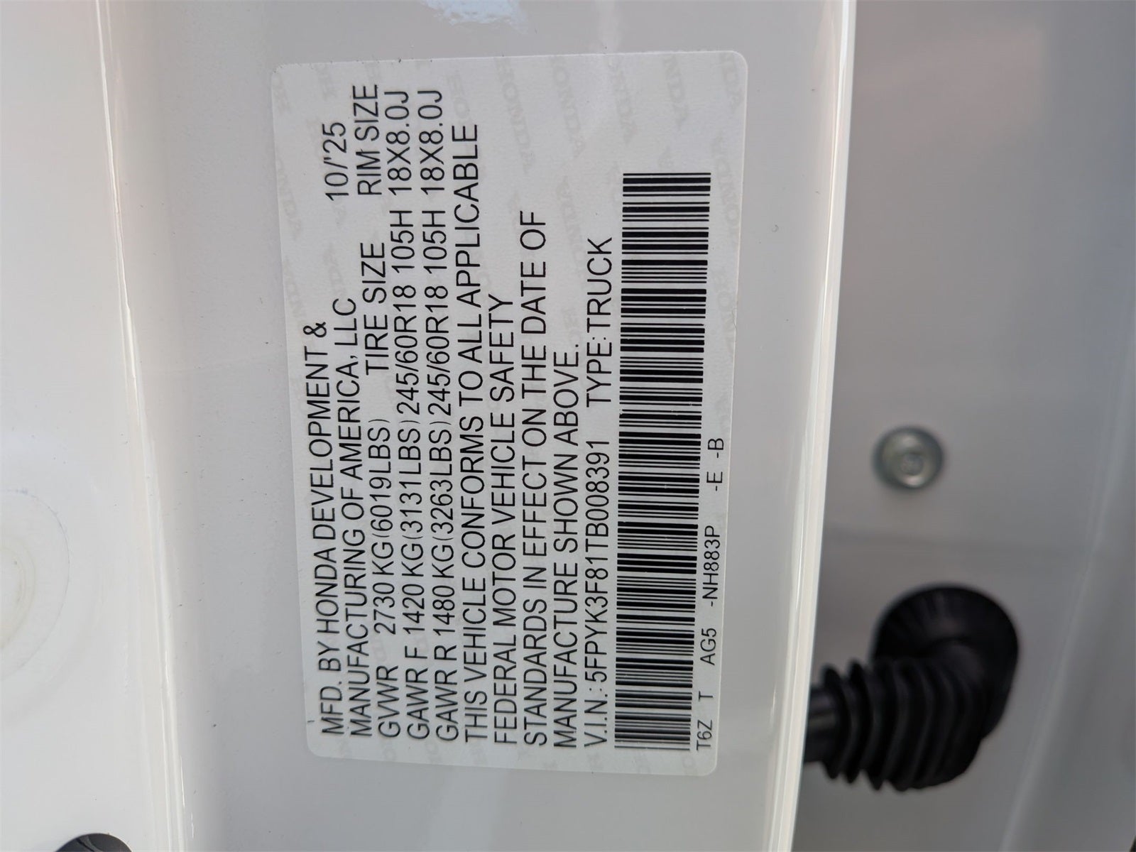 2026 Honda Ridgeline Black Edition