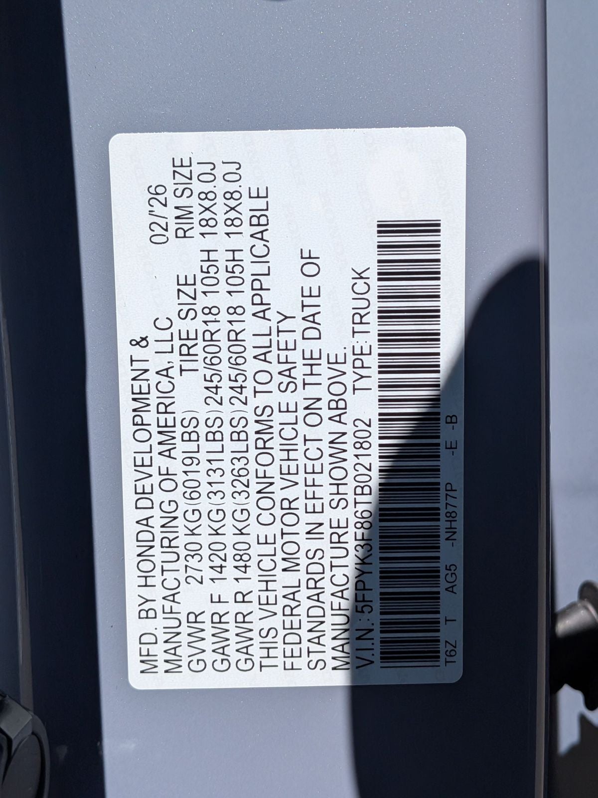 2026 Honda Ridgeline Black Edition