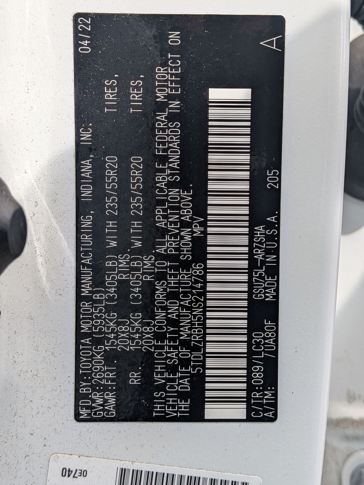 2022 Toyota Highlander XSE