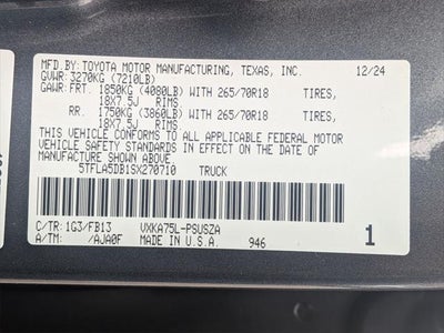 2025 Toyota Tundra SR5