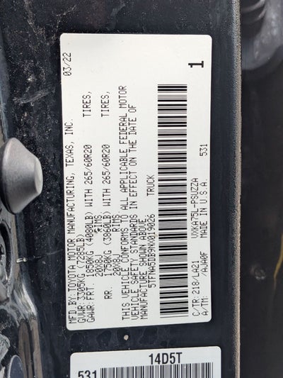 2022 Toyota Tundra Platinum