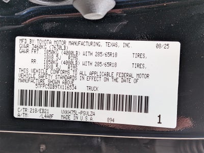 2026 Toyota Tundra Hybrid TRD Pro