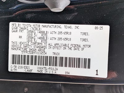 2026 Toyota Tundra Hybrid TRD Pro